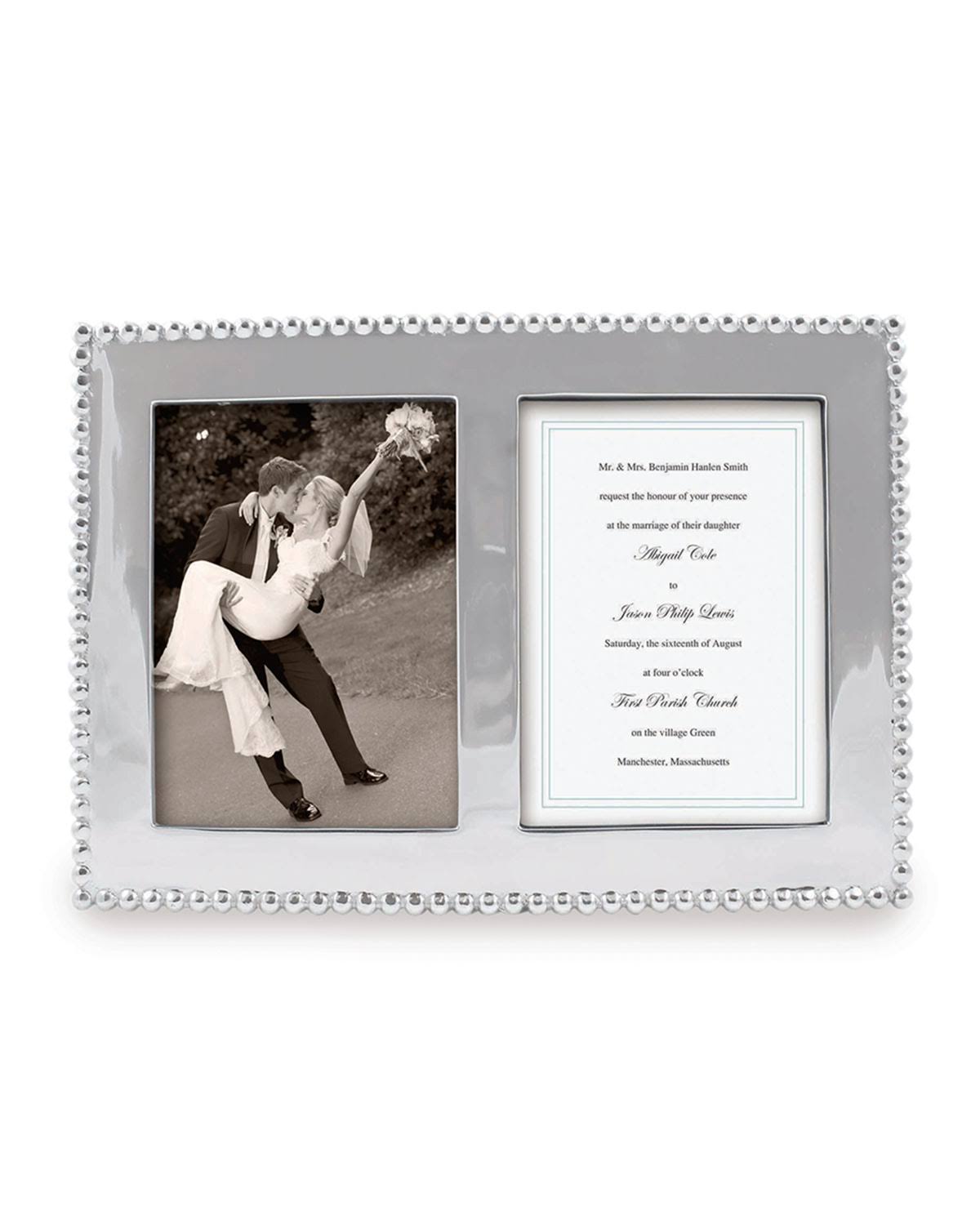Beaded Double Frame, 5x7 Y80560