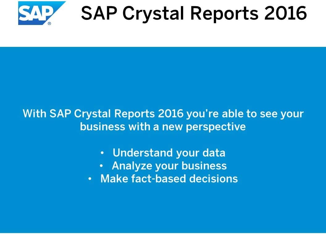 Crystal Reports 2016 Reporting software [32 Bit] X14567