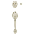 Satin Nickel Double Cylinder Handleset with Trim T501438