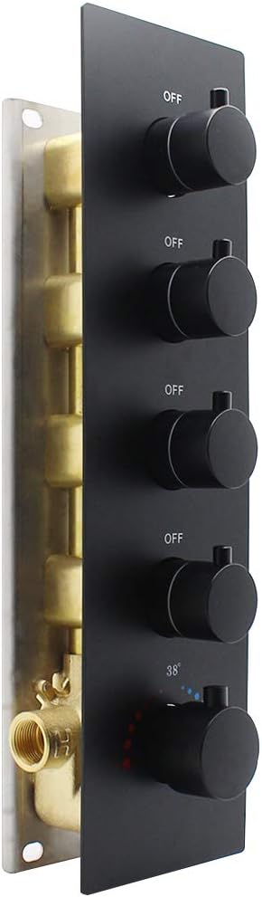Brushed Nickel Thermostatic Shower Diverter Mixer Valve J383120