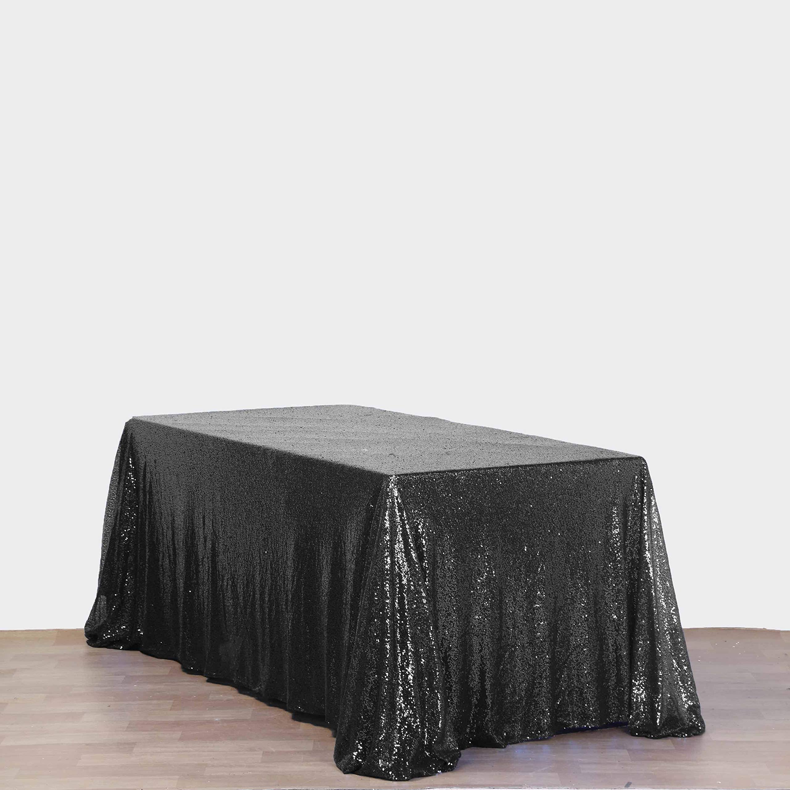 Sequin Rectangle Tablecloth 90 inch x 156 inch F45254