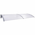 Gray Transparent Door Canopy C418