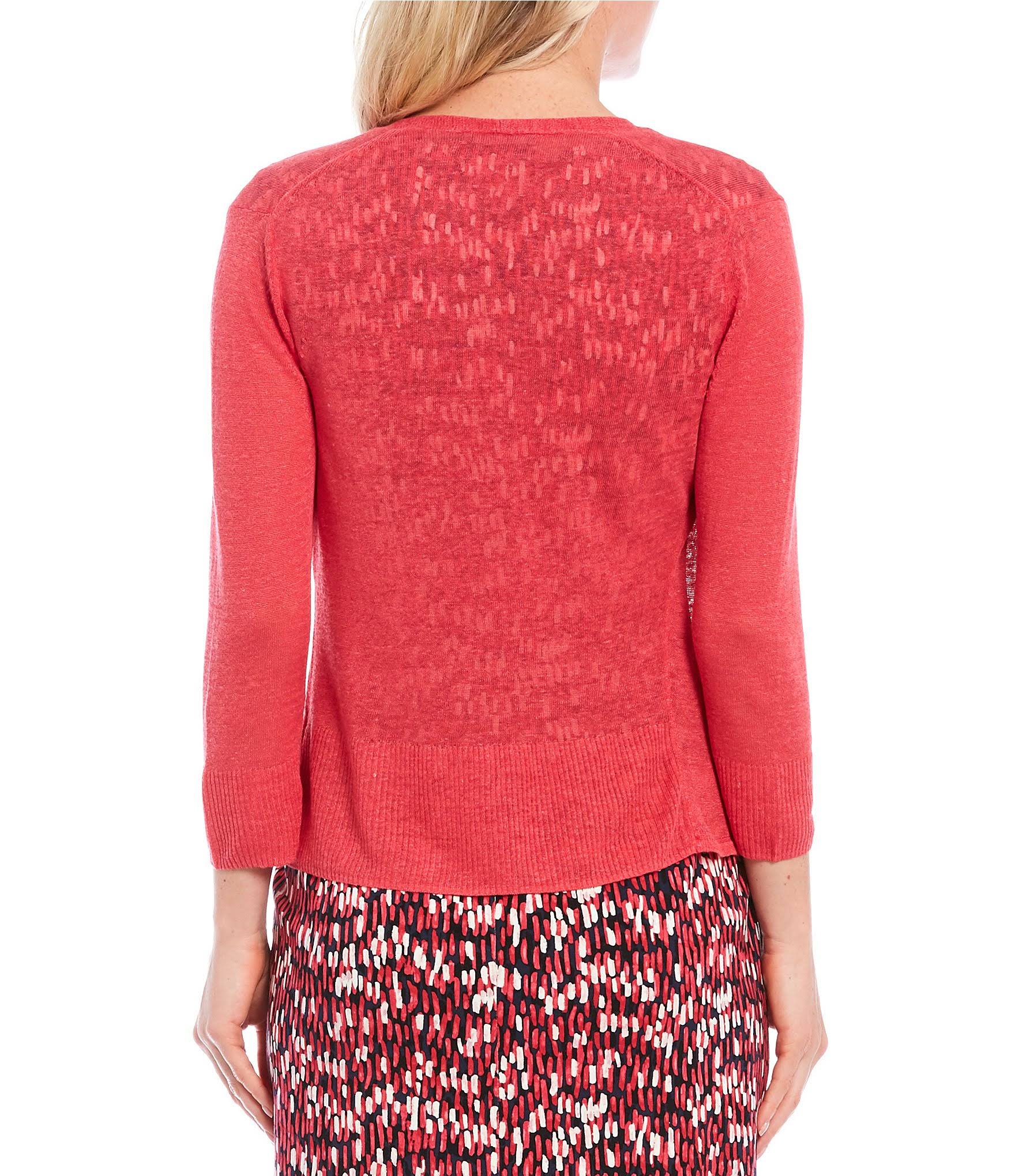 Linen-Blend Cardigan C8962