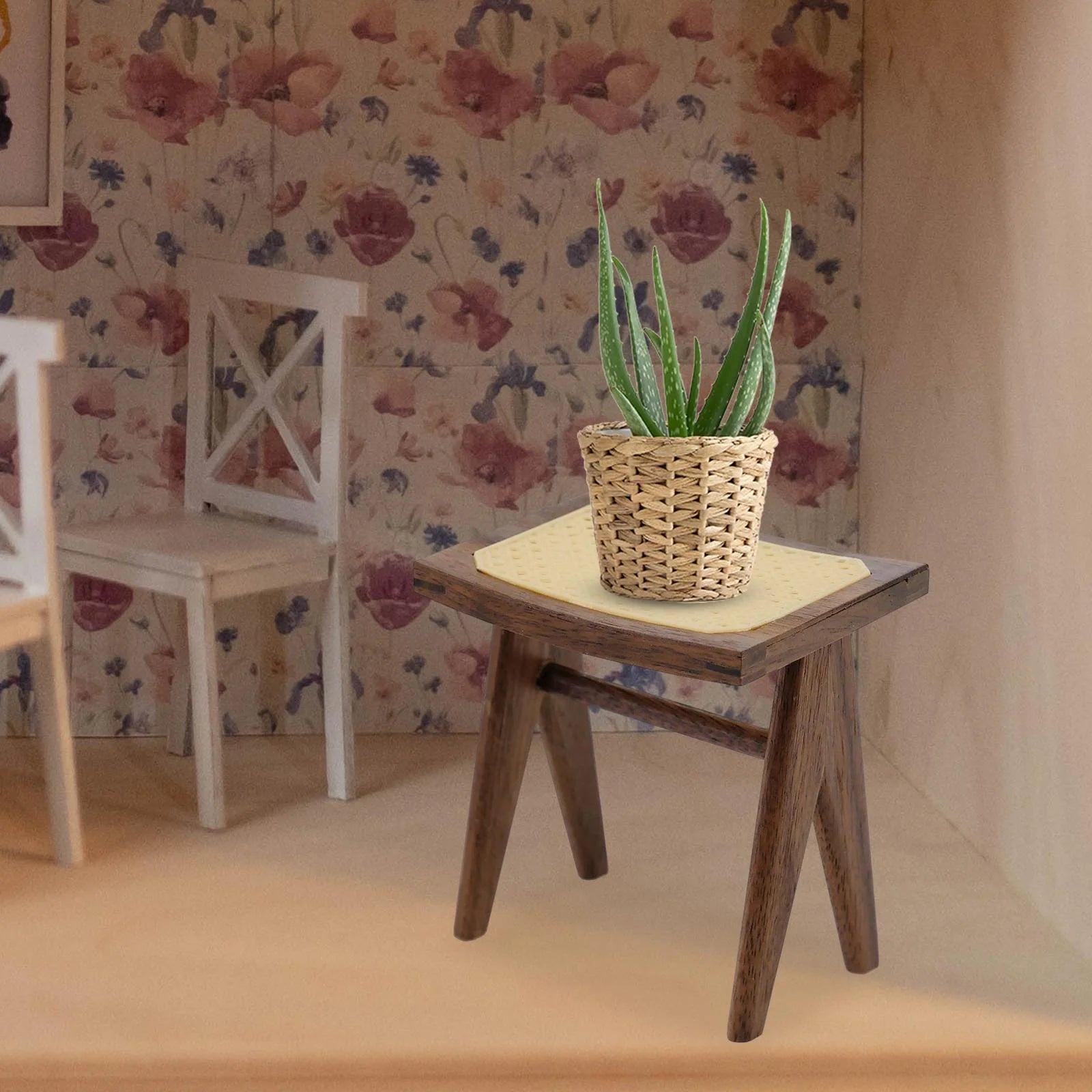 Black Walnut Miniature Wooden Chairs B38614
