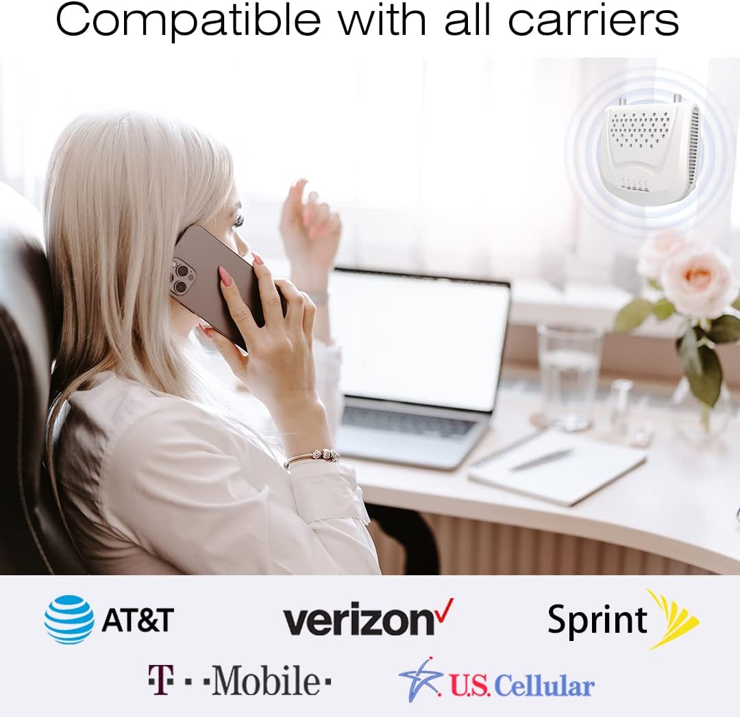 Cell Phone Booster, 4,000 Square ft, 2G/3G/4G LTE, 5G Ready D158