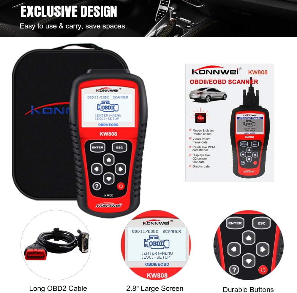 OBDII Code Reader with 2.8" Screen, Pack of 2 H39906