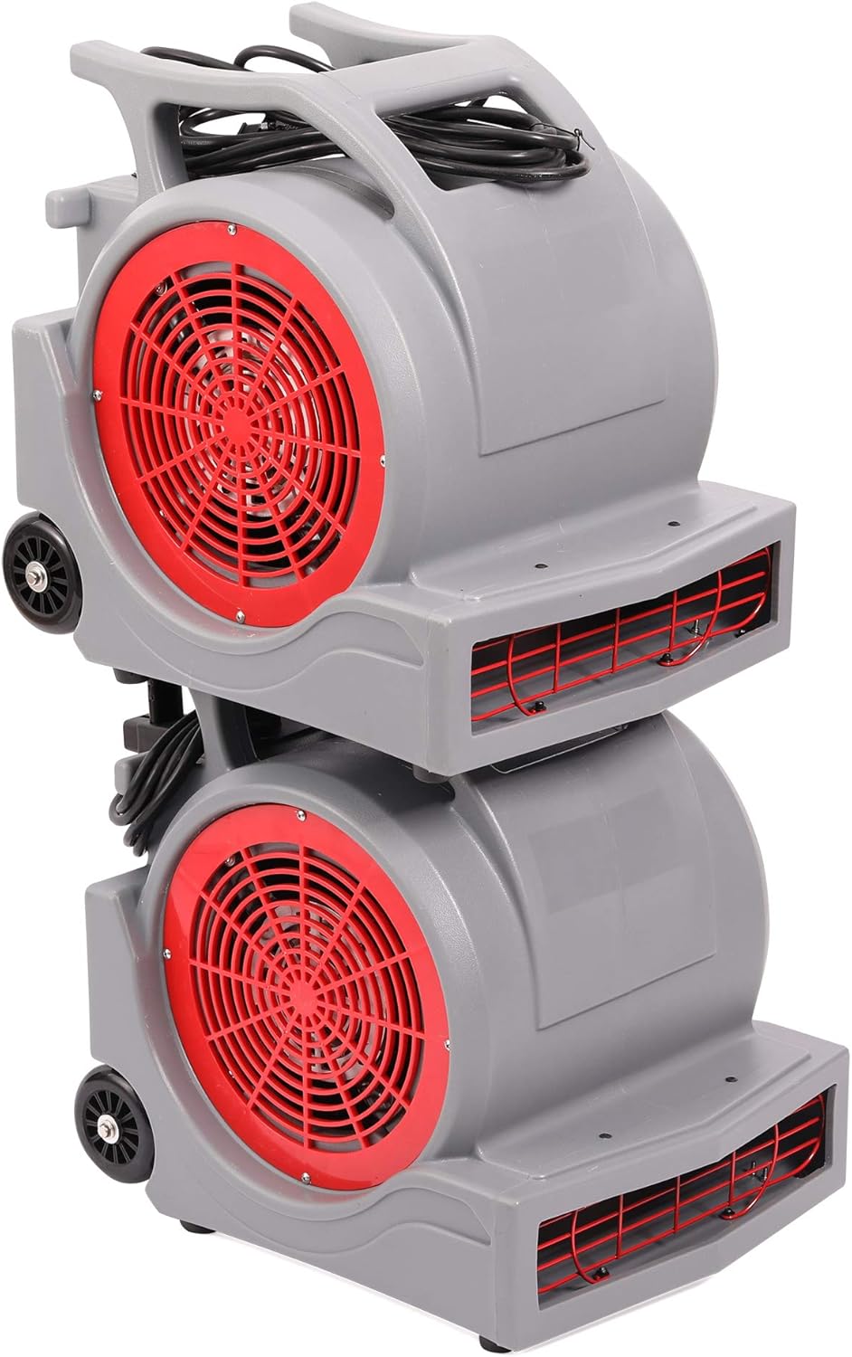 3-Speed 4000 CFM Air Mover Floor Carpet Dryer with Handle Wheelkit Gray K55816