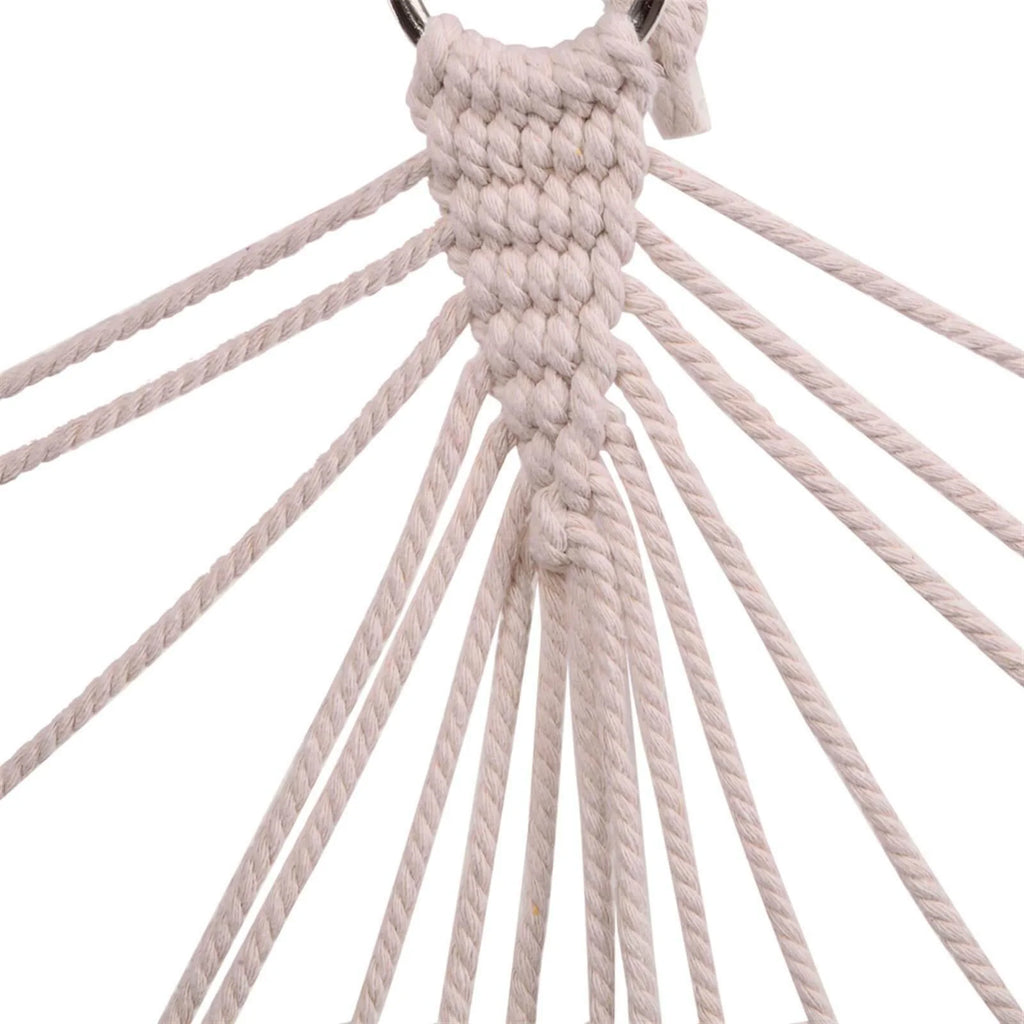 Cotton Rope Hammock Chair with Wood Stretcher D4684