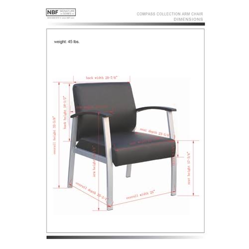 Compass Guest Chair with Arms V686996