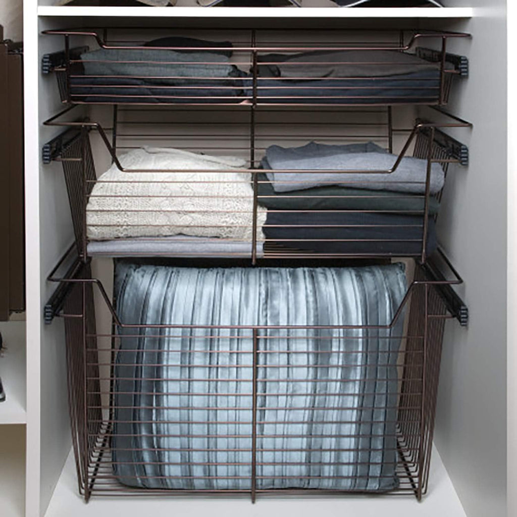 Bronze Wire Pullout Storage Basket for Cabinet U700