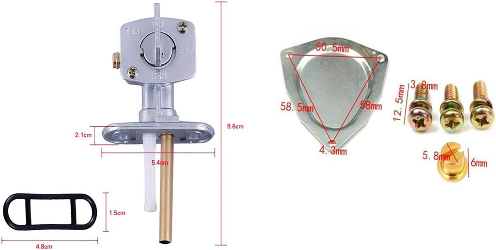 Carburetor Carb Kit with Fuel Switch Valve Petcock ATV Carb Pack of 2 T9478