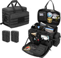 Black Patrol Duty Bag with 2 Detachable MOLLE Pouches & Laptop Layer M825275