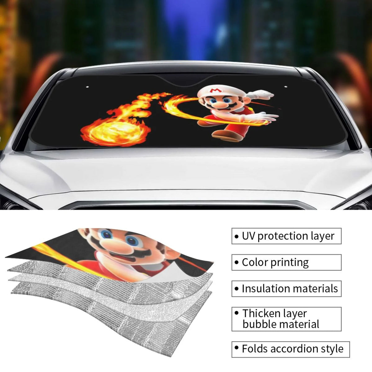 Foldable Car Windshield Sunshade F560