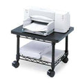 Under Desk Printer Fax Stand with 4 Casters Black L22336