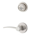 Satin Nickel Double Cylinder Interior Lever N30653