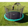 14' Round Trampoline with Safety Enclosure and Basketball Hoop Q90431