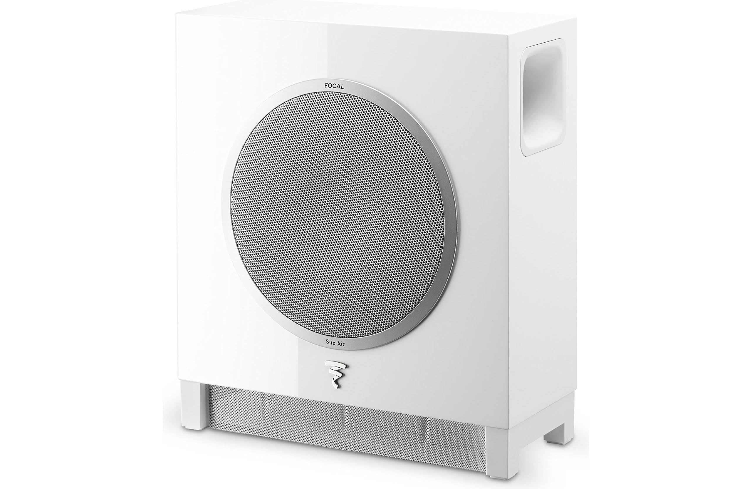 White Bass Reflex Subwoofer with Integrated 150W Amplifier D3636