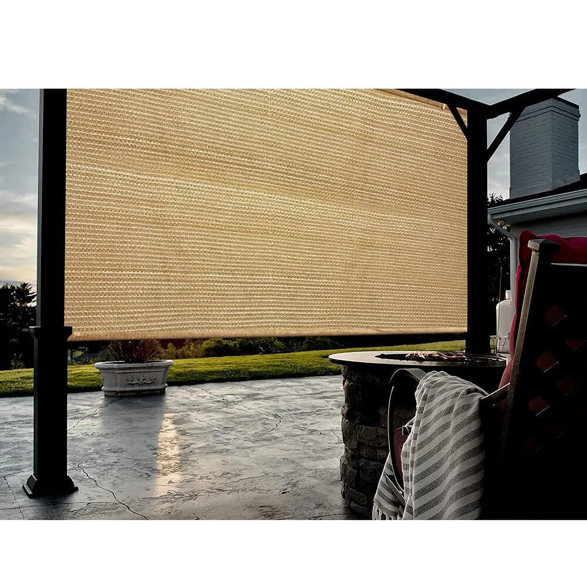 Garden Shade Fabric Vertical Side Wall Panel - 6ftx5ft G848672