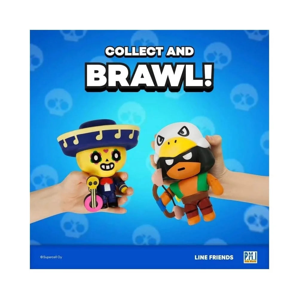 Brawl Stars Bo and Poco Action Figures Guitar Bow Fighter Brawler Set H10995