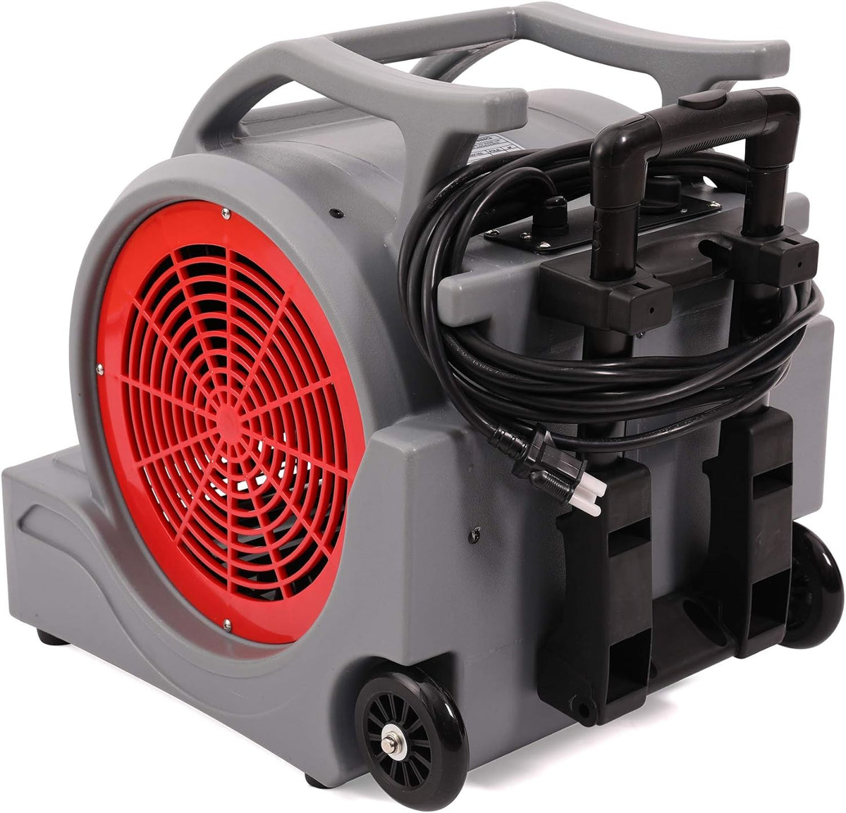 3-Speed 4000 CFM Air Mover Floor Carpet Dryer with Handle Wheelkit Gray K55816